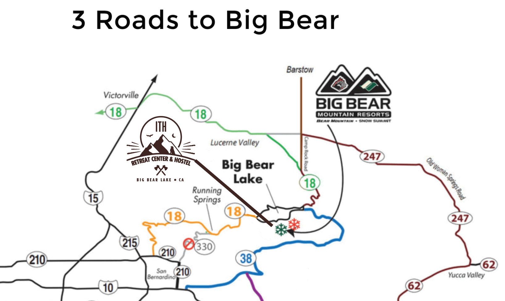 Road Conditions How to Get to Big Bear International Travelers House