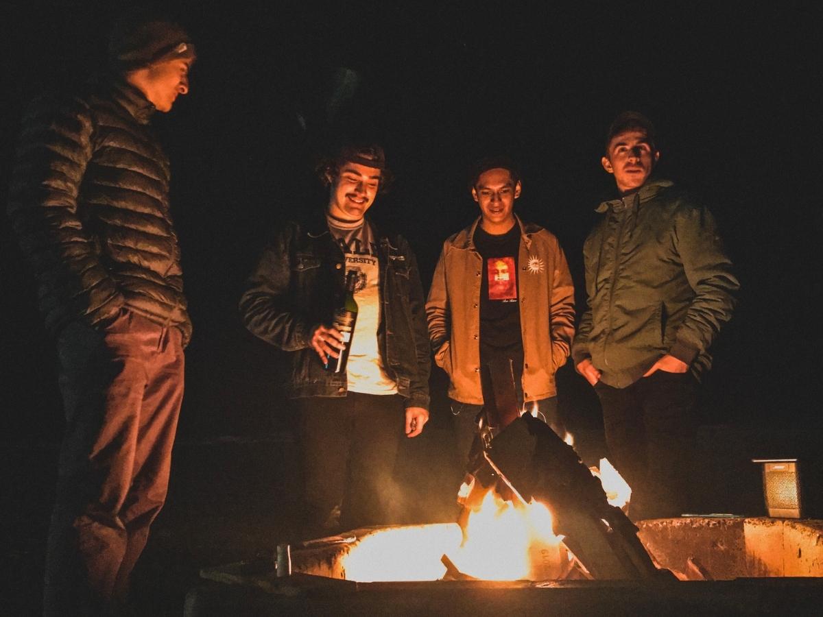 ITH San Diego Adventure Hostel Activities bonfire